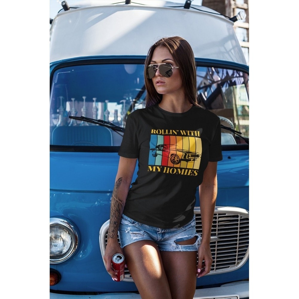 Rollin_ With My Homies T Shirt - Unisex Jersey Short Sleeve Tee